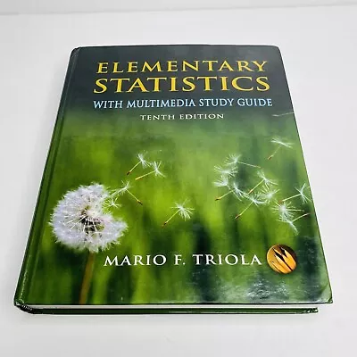 Elementary Statistics By Mario F. Triola With CDs 2008 Textbook Pearson • $24.98