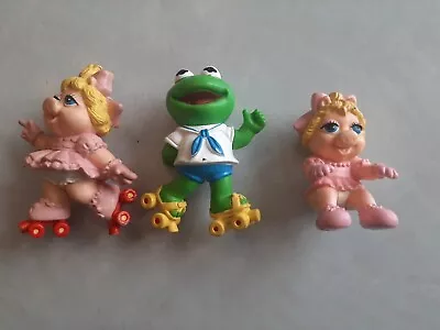 1986 Muppet Babies McDonalds Happy Meal Toys Miss Piggy & Kermit The Frog Vintge • $7.95