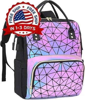 Mochila Luminosa Para Niños Bolso Escolar Impermeable USB Ortopédica Brillante.. • $71.99