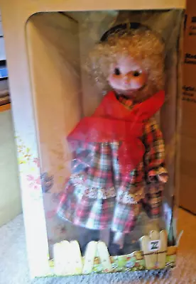 Rare Doll New In Box Vintage Zanini & Zambelli Doll NRFB Sleep Eyes Plaid Dress • $55