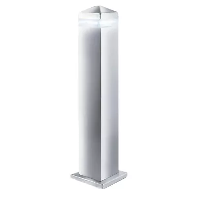 Outdoor Satin Steel Bollard LED Light • £15