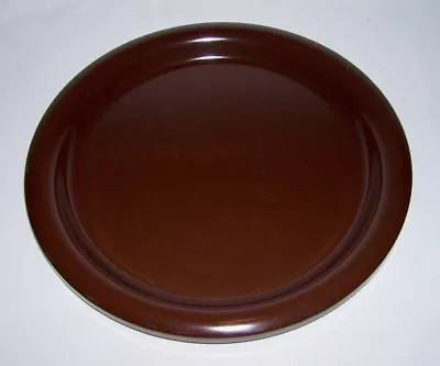 INGRID LTD. Of CHICAGO~ Eames Era 10  Dark Chocolate Brown Melmac/Melamine PLATE • $7