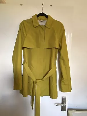 Hobbs Raincoat Mustard Yellow Belted Jackets & Coats Size 12 • £9