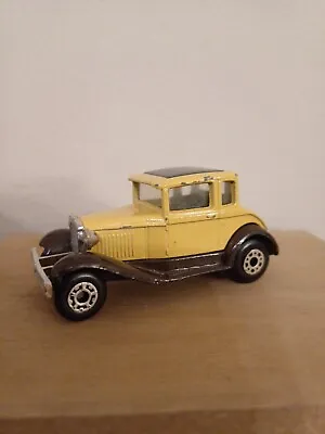 Matchbox Superfast Ford Model A Saloon Beige/Brown 1979 Diecast Unboxed GC • £6.45