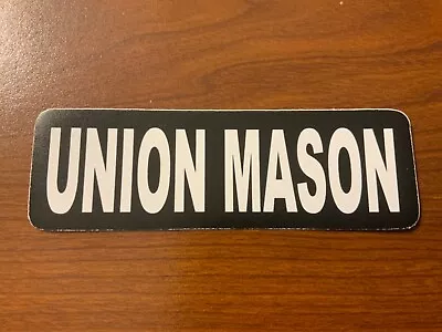 Motorcycle Sticker For Helmets Or Toolbox #2571 Union Mason • $2.02