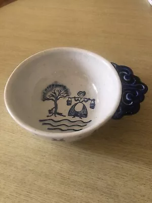 Vintage MCM Metlox Poppytrail California Blue Prov Bowl Soup Grannycore Cottage • $22