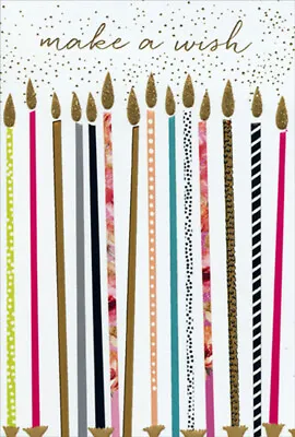 Pictura Tall Skinny Birthday Candles Sara Miller Birthday Card • $3.75