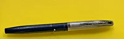 VINTAGE 1960s BLUE SHEAFFER IMPERIAL DOLPHIN 500 TOUCHDOWN FILL FOUNTAIN PEN • $35.55