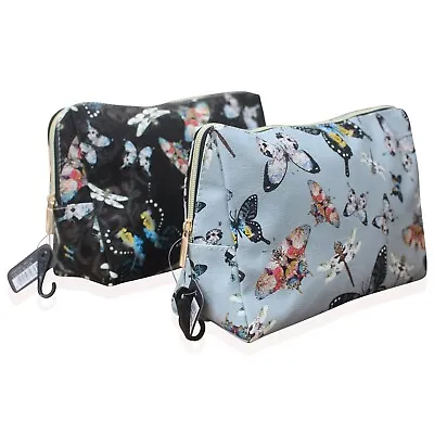 £7.95 • Buy Ladies Cosmetic Bag Womens Toiletry Bags Butterfly Design Wash Bag Makeup Case