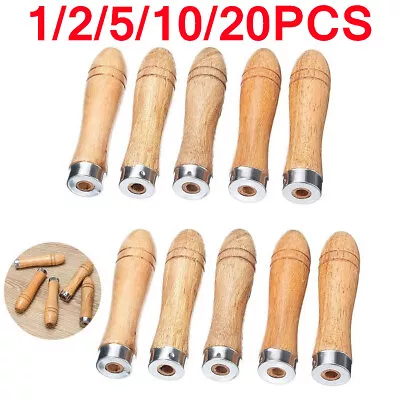 $5.89 • Buy 1-20 Wooden File Handle Replacement Strong Metal Collar For File Craft Hand Tool