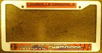 Louisville Cardinals 2013 CHAMPIONS White Plastic License Plate Tag Frame... • $9.79