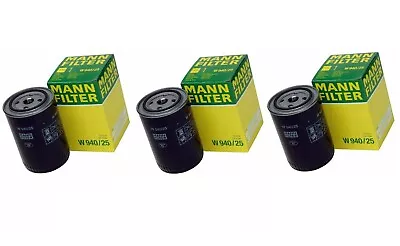 Set Of 3 Engine Oil Filters Spin On Mann W 940/25 For VW Audi A4 Volvo 244 245 • $29.95