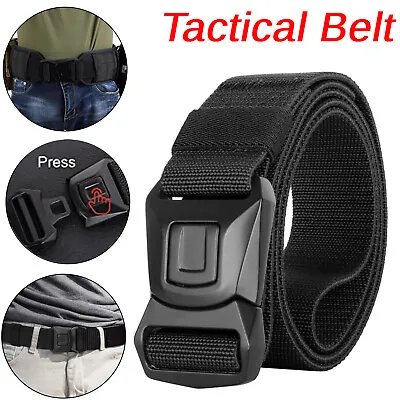 Military Belt For Men Tactical Strap Waistband Belts Quick Release Buckle Gift • $13.98