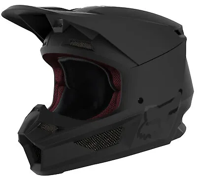 Fox Racing V1 Matte Youth MX Offroad Helmet Black • $68.09