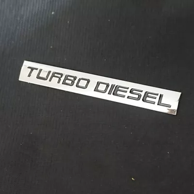 1PC TURBO DIESEL Chrome Black Metal Decal Sticker Badge Emblem Luxury Engine Suv • $9.99