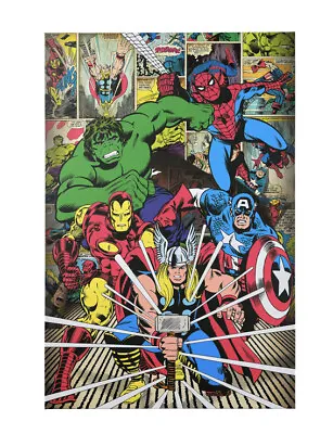 Avengers Comic Style Canvas • £30