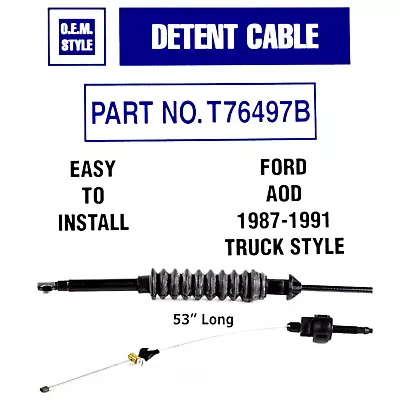 1987-1993 AOD Ford Truck Transmission Detent Kickdown Cable • $64.50