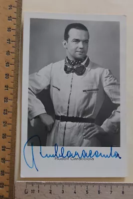 1938 Photo Photo Autograph Postcard Rudolf Caracciola Signed • £771