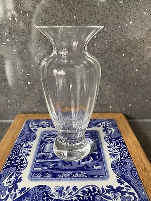 Dartington Crystal Glass Ripple Flower Vase 6” • £7.99