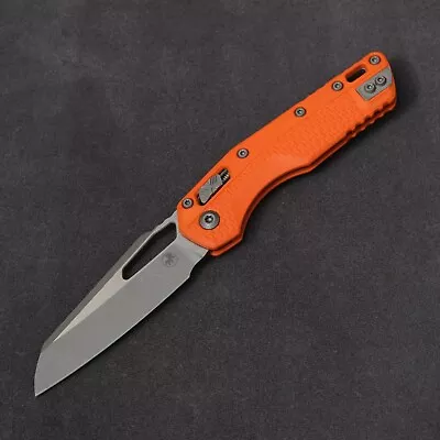 Microtech Manual MSI RAM-LOK Orange Tri Grip - Plain Edge Apocalyptic / M390MK • $229.99