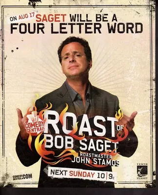 Vintage Print Ad Advertisement Comedy Central Roast Of Bob Saget John Stamos Tv • $9.95