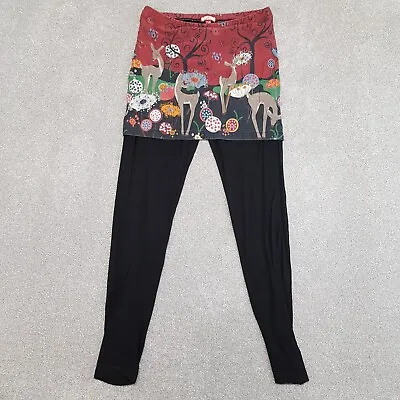 £19.99 • Buy Joe Browns Womens Leggings 12/14 Black Deer Animal Print Skirt Gym Yoga Pants