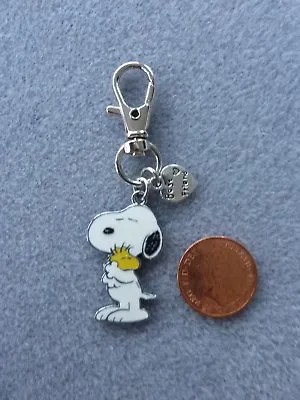 £5.99 • Buy Snoopy Best Friend Cuddly Woodstock Enamel Keyring Bag Charm Birthday Gift # 168