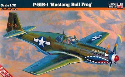 1/72 Propeller P-51B-1 'Mustang Bull Frog' MisterCraft C-46 Plastic Model Kit • $16.60