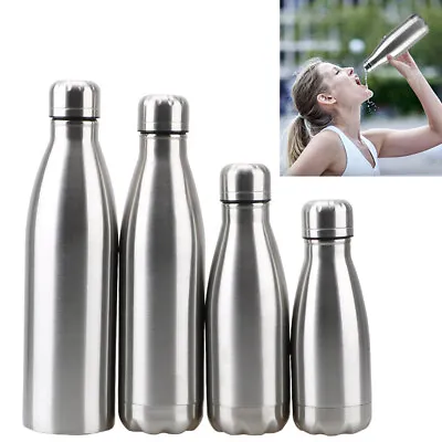 $14.24 • Buy Stainless Steel Vacuum Water Bottle Double Wall Insulated Sports Drink Cup Flask