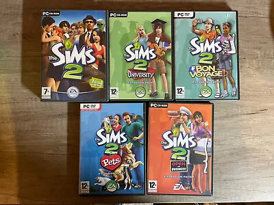 £12.99 • Buy THE SIMS 2 Base Game And Expansions  X4 Pets University Business Bon Voyage