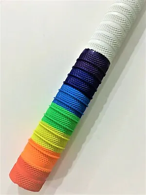 Cricket Bat Handle Grips- Premium Quality Multi Colour Grip- Rainbow Style II • $26.74