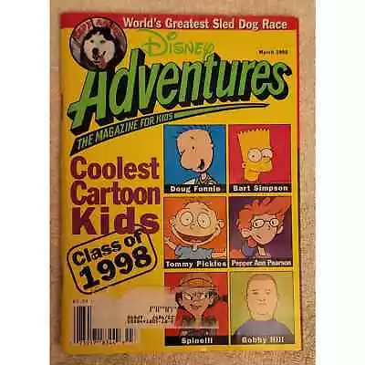 Disney Adventures March 1998 Coolest Cartoon Kids Class Of 1998 • $15