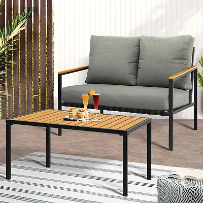 Livsip Outdoor Furniture 2-Piece Dining Set Lounge Patio Chairs Table Setting • $239.90