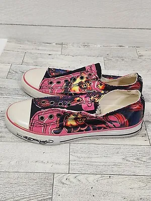 Ed Hardy Sneakers Women's Size 6  Slip On White Cap Toe  • $23.99