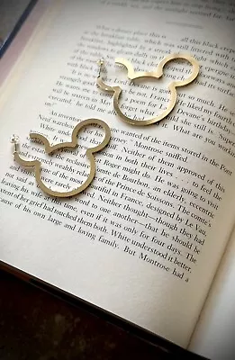 Mickey Mouse Disney Outline Hoop Earrings • $16.99
