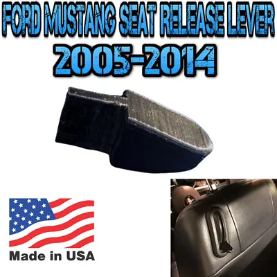 Ford Mustang Seat Release Lever- Knob 2005-2014 **BLACK** Part# 5R3Z-6362762-AAC • $12.95