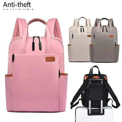 Women Girls Backpack Anti-Theft Laptop Rucksack Travel School Work Shoulder Bags • £13.99