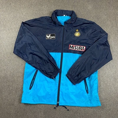 $170 • Buy Men's 1990/91 Uhlsport Inter Milan Rare Training Jacket Size L