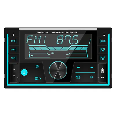 Bluetooth Car Stereo Double 2 Din MP3 Player FM Radio Audio In-Dash USB RDS AUX • $46.70