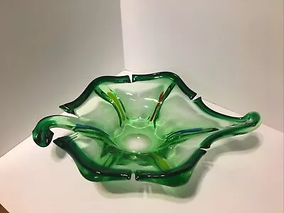 Murano Lizard / Dragon Hand Blown Glass Candy Dish Bowl - Jordon Imports - 1960s • $45