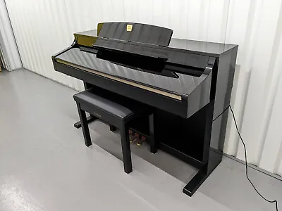 Yamaha Clavinova CLP-340PE Glossy Black Polished Ebony Piano Stock #24055 • £950