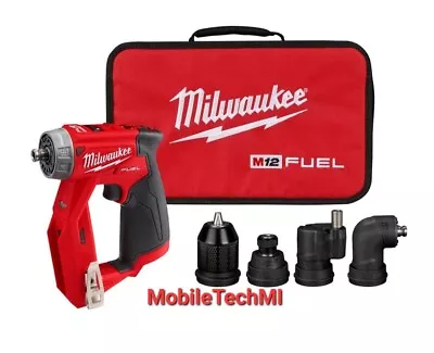 New Milwaukee M12 FUEL Installation Drill/Driver 4-in-1 Attachments Bag 2505-20 • $135.98