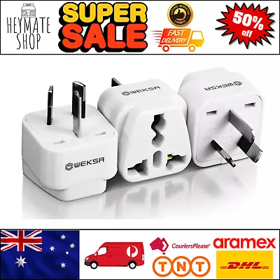 WEKSA Premium Travel Adapter Universal Input US UK To Australia 3 Pin Power Plug • $22.80