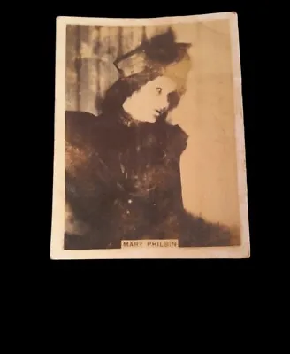 Mary Philbin Collectible Card Cracks Cigarettes 20s • $12