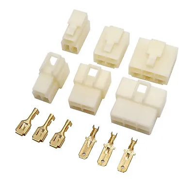 £1.63 • Buy 1Pin-12Way 6.3mm Electrical Plug Connector Terminal Block Car Motorcycle Scooter
