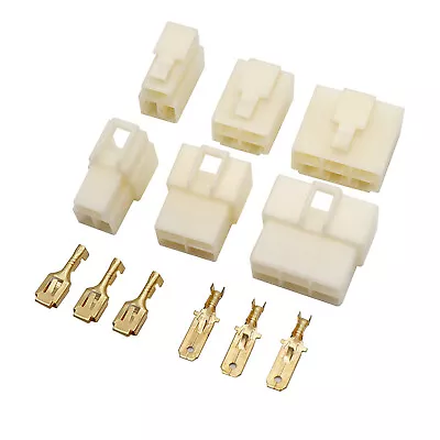 £1.63 • Buy 1Pin-12Way 6.3mm Electrical Plug Connector Terminal Block Car Motorcycle Scooter