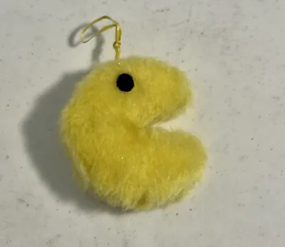 Pac Man Plush 1980s Fuzzy Ornament Vintage 3  Rare • $20