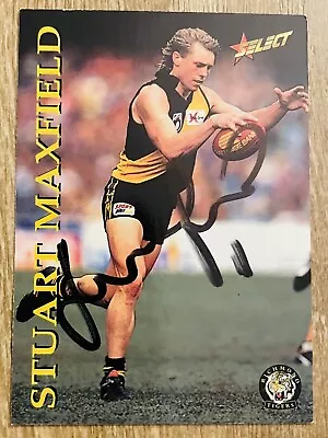 Stuart Maxfield Signed 1995 AFL Select Richmond Tigers • $14.99