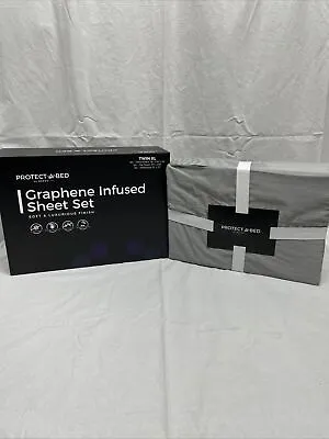 Protect-a-Bed Graphene Infused Twin XL Sheet Set Fitted & Flat Sheet Pillowcase • $14.99