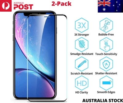 $6.95 • Buy 2X Tempered Glass Screen Protector For Apple IPhone 14 13 12 11 Pro Max X XS R
